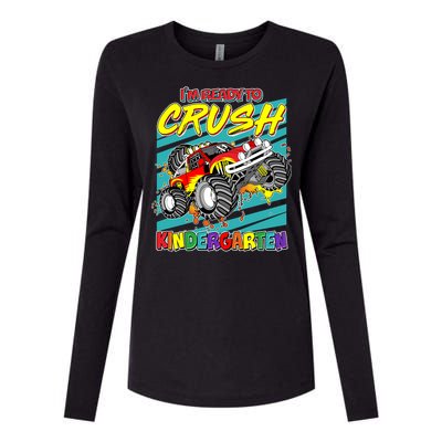 I'm Ready To Crush Kindergarten Monster Truck Womens Cotton Relaxed Long Sleeve T-Shirt