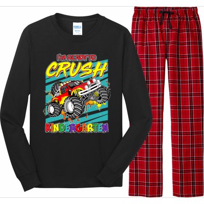 I'm Ready To Crush Kindergarten Monster Truck Long Sleeve Pajama Set