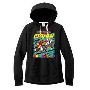 I'm Ready To Crush Kindergarten Monster Truck Women's Fleece Hoodie