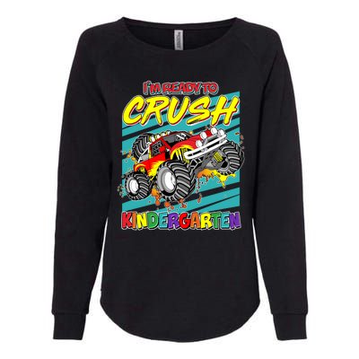 I'm Ready To Crush Kindergarten Monster Truck Womens California Wash Sweatshirt