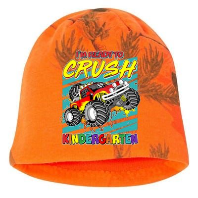 I'm Ready To Crush Kindergarten Monster Truck Kati - Camo Knit Beanie