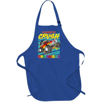 I'm Ready To Crush Kindergarten Monster Truck Full-Length Apron With Pockets