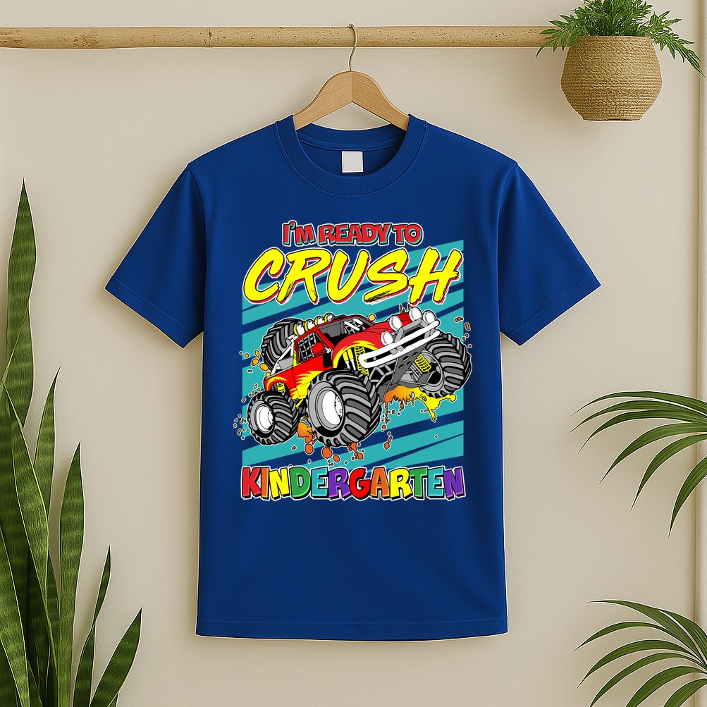 I'm Ready To Crush Kindergarten Monster Truck T-Shirt
