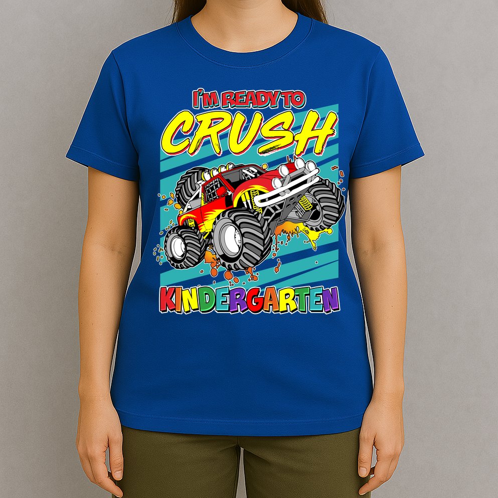 I'm Ready To Crush Kindergarten Monster Truck T-Shirt