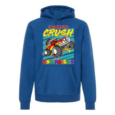 I'm Ready To Crush Kindergarten Monster Truck Premium Hoodie