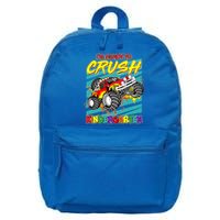 I'm Ready To Crush Kindergarten Monster Truck 16 in Basic Backpack