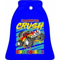 I'm Ready To Crush Kindergarten Monster Truck Ceramic Bell Ornament