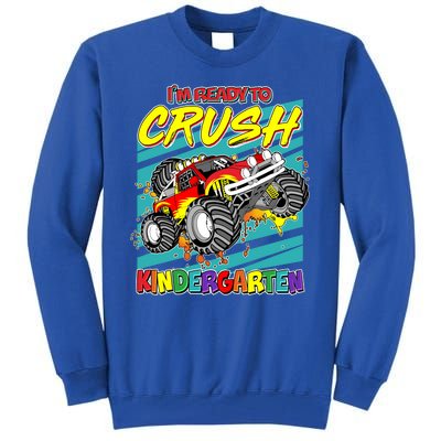 I'm Ready To Crush Kindergarten Monster Truck Tall Sweatshirt