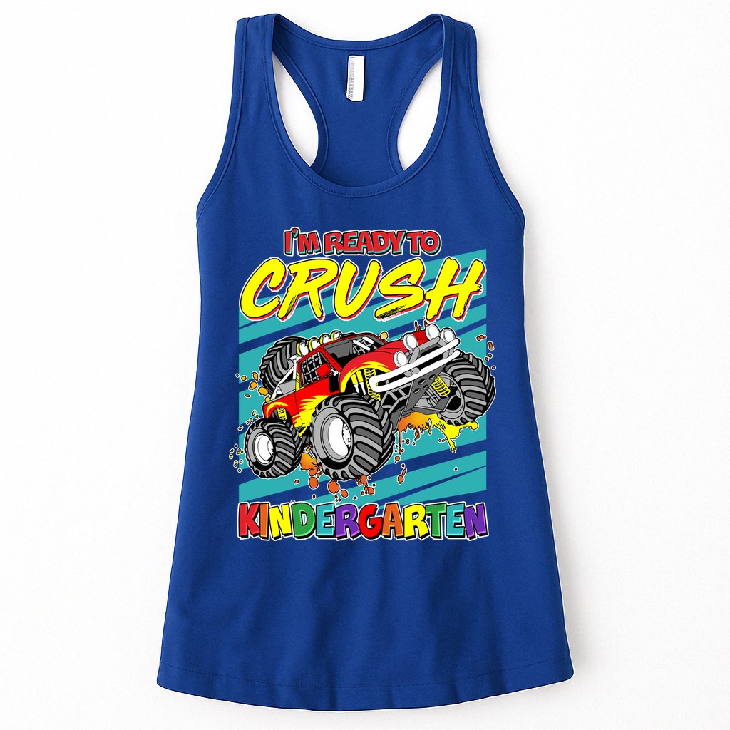 I'm Ready To Crush Kindergarten Monster Truck Womens Tank Top