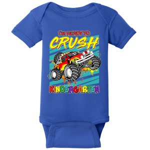 I'm Ready To Crush Kindergarten Monster Truck Baby Bodysuit