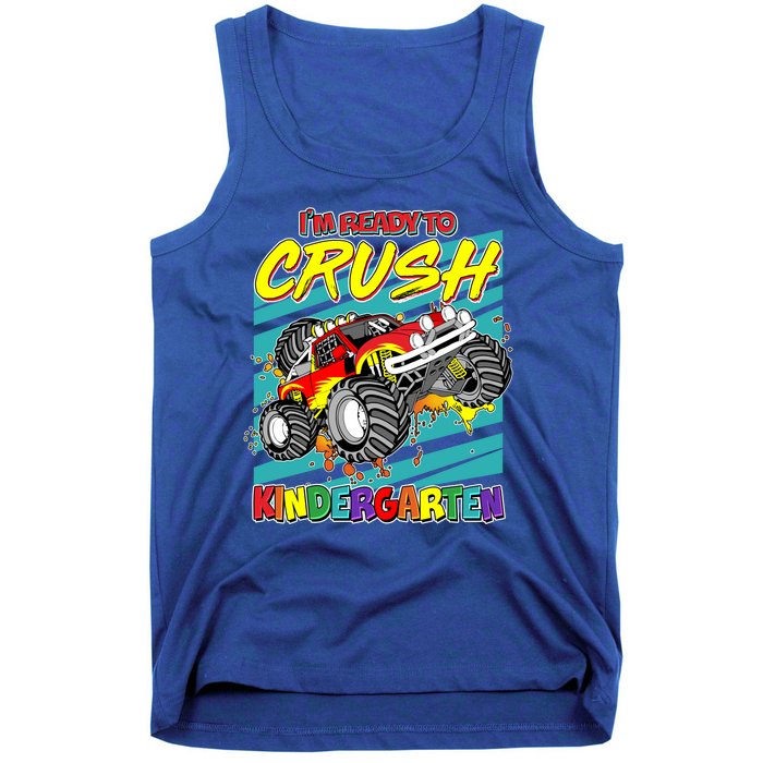 I'm Ready To Crush Kindergarten Monster Truck Tank Top