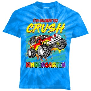 I'm Ready To Crush Kindergarten Monster Truck Kids Tie-Dye T-Shirt