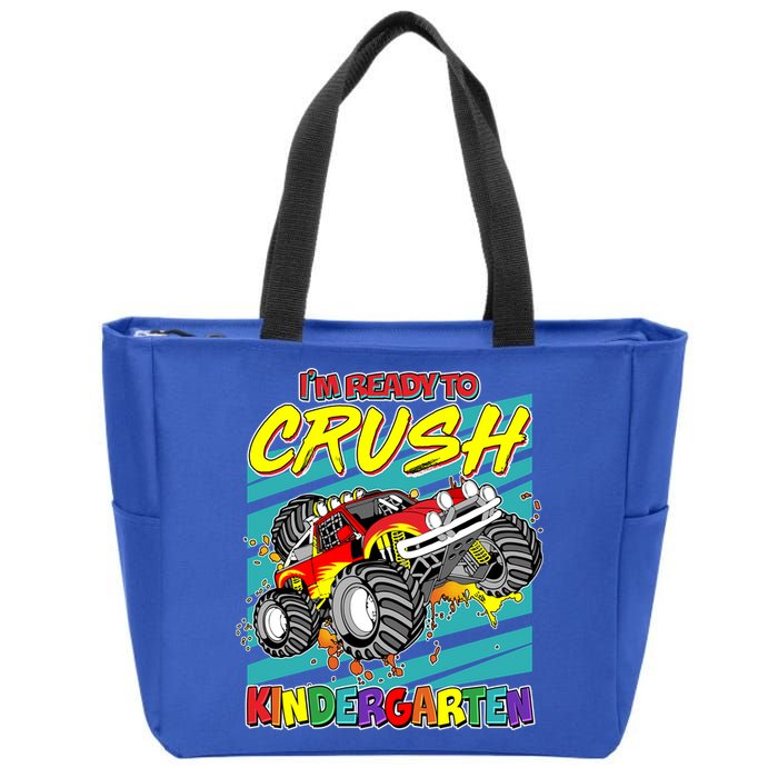 I'm Ready To Crush Kindergarten Monster Truck Zip Tote Bag