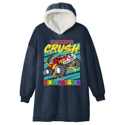 I'm Ready To Crush Kindergarten Monster Truck Hooded Wearable Blanket