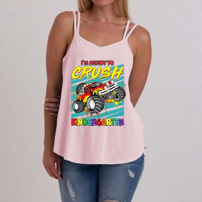 I'm Ready To Crush Kindergarten Monster Truck Women's Strappy Tank