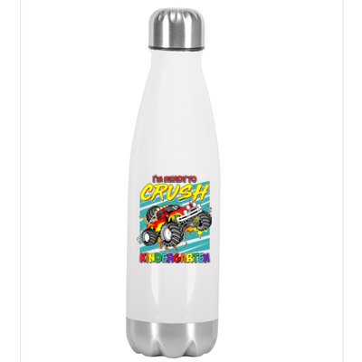 I'm Ready To Crush Kindergarten Monster Truck Stainless Steel Insulated Water Bottle