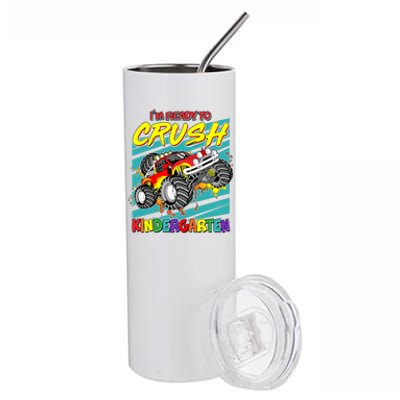 I'm Ready To Crush Kindergarten Monster Truck Stainless Steel Tumbler