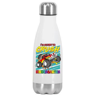 I'm Ready To Crush Kindergarten Monster Truck Stainless Steel Insulated Water Bottle