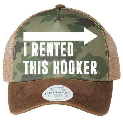 I Rented This Hooker Funny Legacy Tie Dye Trucker Hat