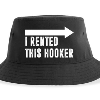 I Rented This Hooker Funny Sustainable Bucket Hat