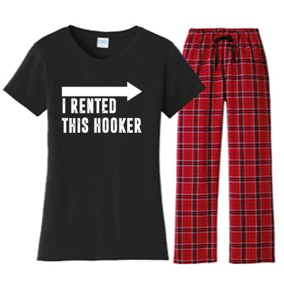 I Rented This Hooker Funny Women's Flannel Pajama Set