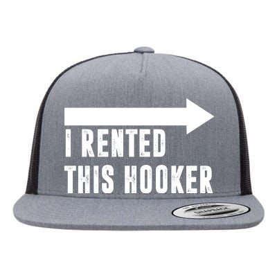 I Rented This Hooker Funny Flat Bill Trucker Hat