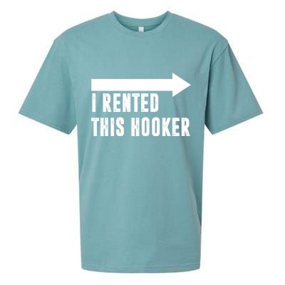 I Rented This Hooker Funny Sueded Cloud Jersey T-Shirt