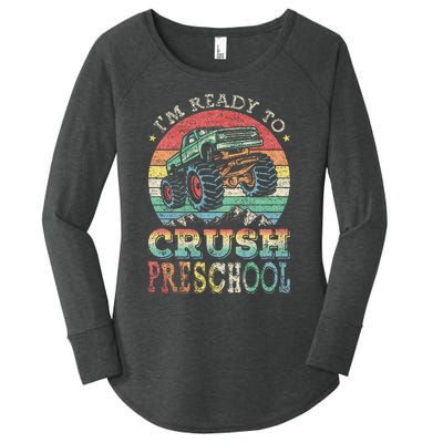 I'm Ready To Crush PreSchool Monster Truck Gift Women's Perfect Tri Tunic Long Sleeve Shirt