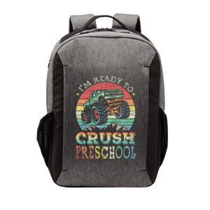 I'm Ready To Crush PreSchool Monster Truck Gift Vector Backpack