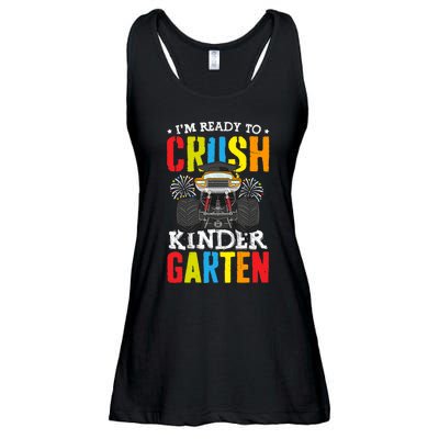 Im Ready To Crush Kindergarten Monster Truck Back To School Ladies Essential Flowy Tank