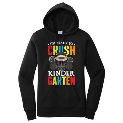 Im Ready To Crush Kindergarten Monster Truck Back To School Women's Pullover Hoodie