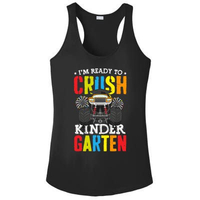 Im Ready To Crush Kindergarten Monster Truck Back To School Ladies PosiCharge Competitor Racerback Tank