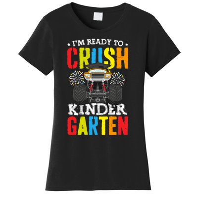 Im Ready To Crush Kindergarten Monster Truck Back To School Women's T-Shirt