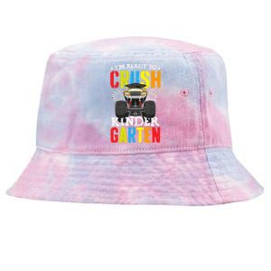 Im Ready To Crush Kindergarten Monster Truck Back To School Tie-Dyed Bucket Hat