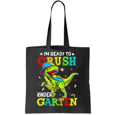 IM Ready To Crush Kindergarten Dinosaur 1st Day Of School Tote Bag