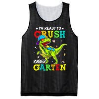 IM Ready To Crush Kindergarten Dinosaur 1st Day Of School Mesh Reversible Basketball Jersey Tank