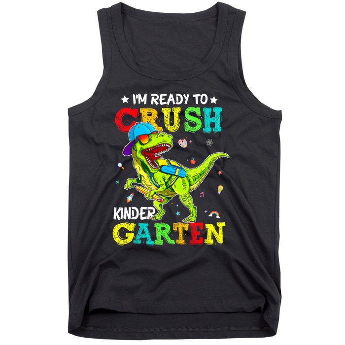 IM Ready To Crush Kindergarten Dinosaur 1st Day Of School Tank Top