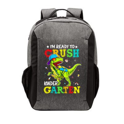 IM Ready To Crush Kindergarten Dinosaur 1st Day Of School Vector Backpack