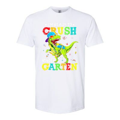 IM Ready To Crush Kindergarten Dinosaur 1st Day Of School Softstyle CVC T-Shirt