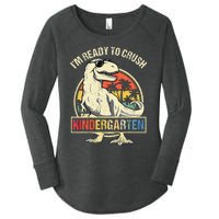 I'm Ready To Crush Kindergarten Dinosaur Back To School Women's Perfect Tri Tunic Long Sleeve Shirt