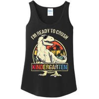 I'm Ready To Crush Kindergarten Dinosaur Back To School Ladies Essential Tank