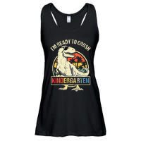 I'm Ready To Crush Kindergarten Dinosaur Back To School Ladies Essential Flowy Tank