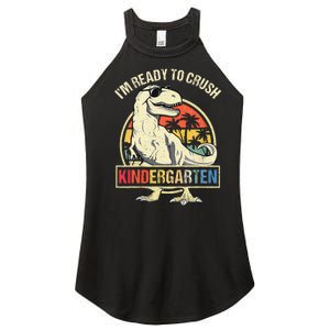 I'm Ready To Crush Kindergarten Dinosaur Back To School Women's Perfect Tri Rocker Tank