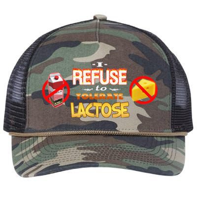 I Refuse To Tolerate Lactose Retro Rope Trucker Hat Cap