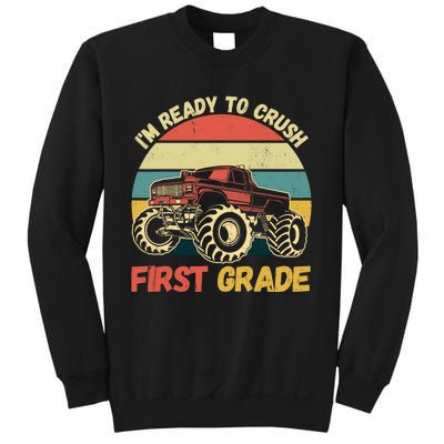 I`m Ready To Crush First Grade First Day Of First Grade Kids Sweatshirt