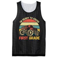 I`m Ready To Crush First Grade First Day Of First Grade Kids Mesh Reversible Basketball Jersey Tank