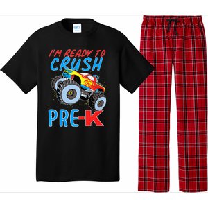 Im Ready To Crush PreK Team Monster Truck Pajama Set