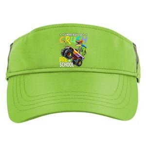 Im Ready To Crush Preschool Dinosaur First Day Of School Adult Drive Performance Visor