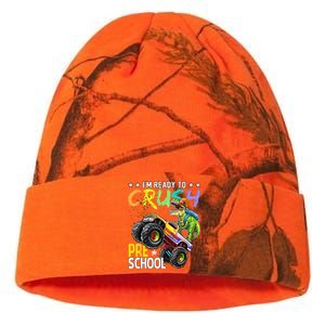 Im Ready To Crush Preschool Dinosaur First Day Of School Kati Licensed 12" Camo Beanie