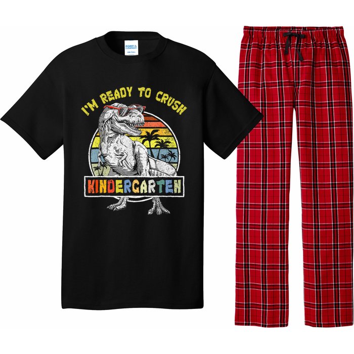 I'm Ready To Crush Kindergarten Dinosaur Back To School Pajama Set